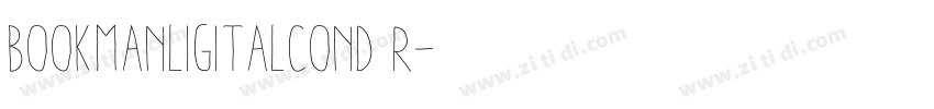 BookmanLigItalCond R字体转换